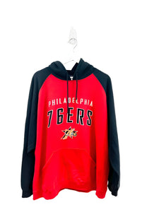 X - Vintage Reebok NBA Philadelphia 76ers Embroidered Hoodie