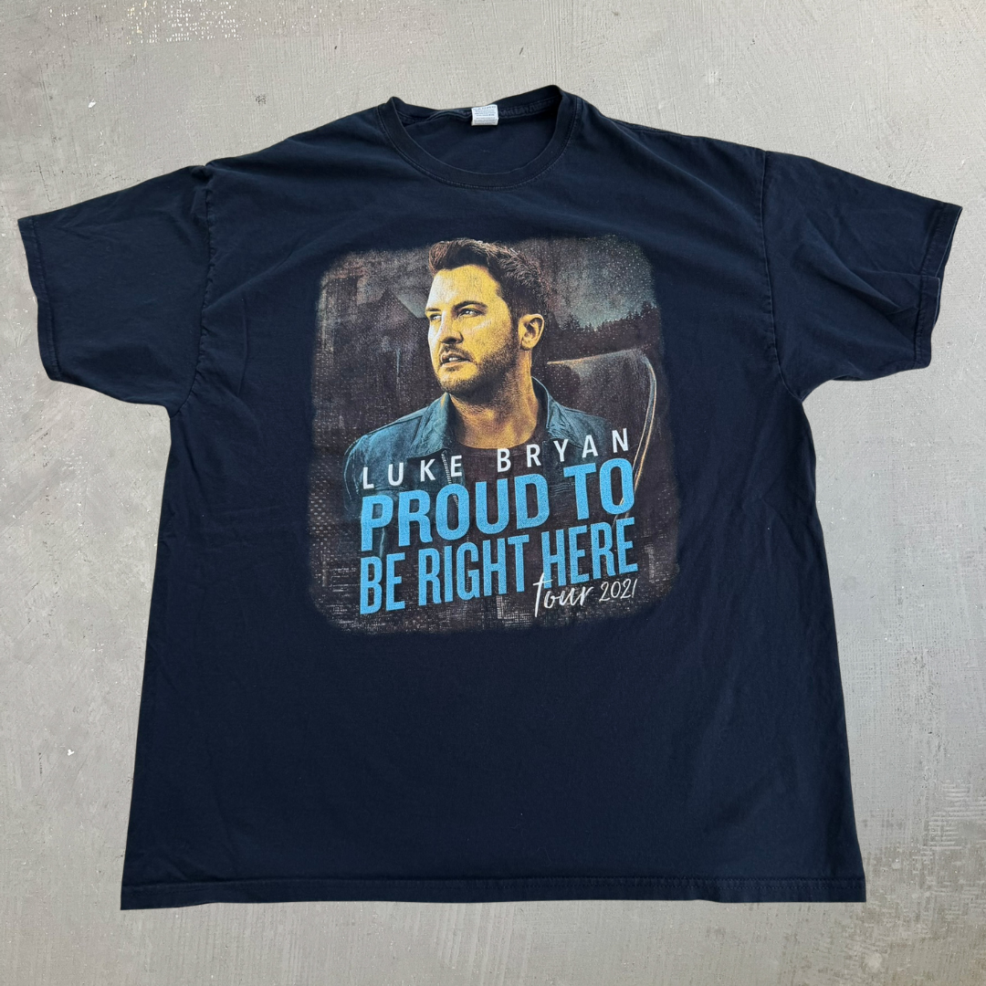 J- '21 Luke Bryan Proud To Be Right Here Tour Picture Tee - XL