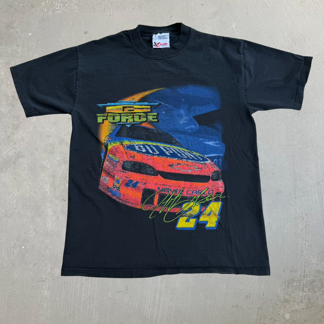 J- Vintage '99 Nascar Jeff Gordon G Force Graphic Made In USA Tee - S