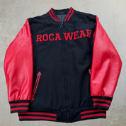 J- Vintage Rocawear Embroidered Text Varsity Jacket - XL