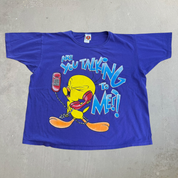 J- Vintage '98 Looney Tunes Tweety Bird Are You Talking To Me? Graphic Tee - 18w/20w