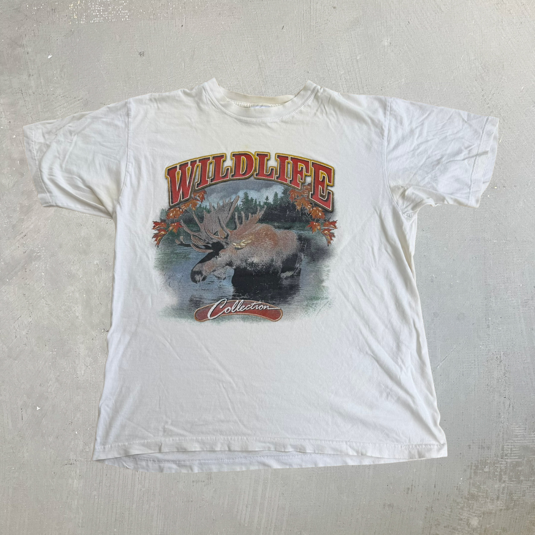 J- Vintage Toboggan Wildlife Collection Moose Graphic Tee - M
