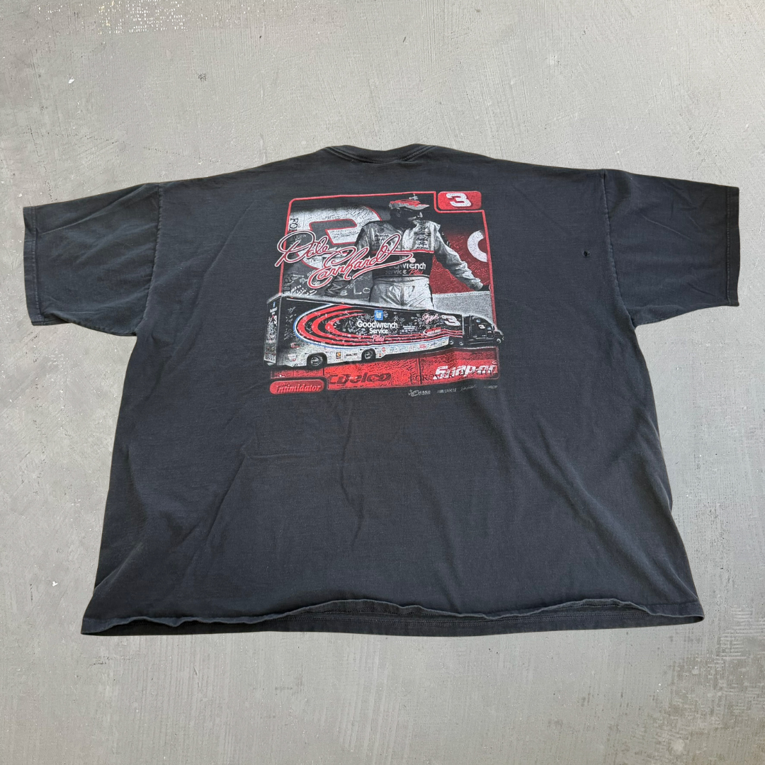 J- Vintage Nascar Dale Earnhardt Forever The Man Forever A Fan Graphic Tee - 3XL