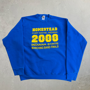 J- Vintage '00 Fort Wayne Indiana Spartan Alliance Marching Band Graphic Crewneck - L