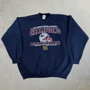 J- Vintage '03 New England Patriots NFL AFC Champions Graphic Crewneck - L
