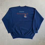 J- Vintage 90s Denver Broncos NFL Logo Athletic Embroidered Logo & Text Crewneck - XL