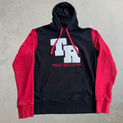J- Vintage True Religion Embroidered Chenille Text Hoodie - L