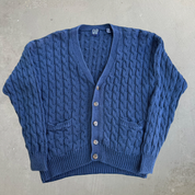 J- Vintage 90s Gap Navy Cardigan Knit Sweater - M