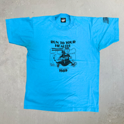 J- Vintage '89 St Francis Hospital Graphic Made In USA Single Stitch Tee - L