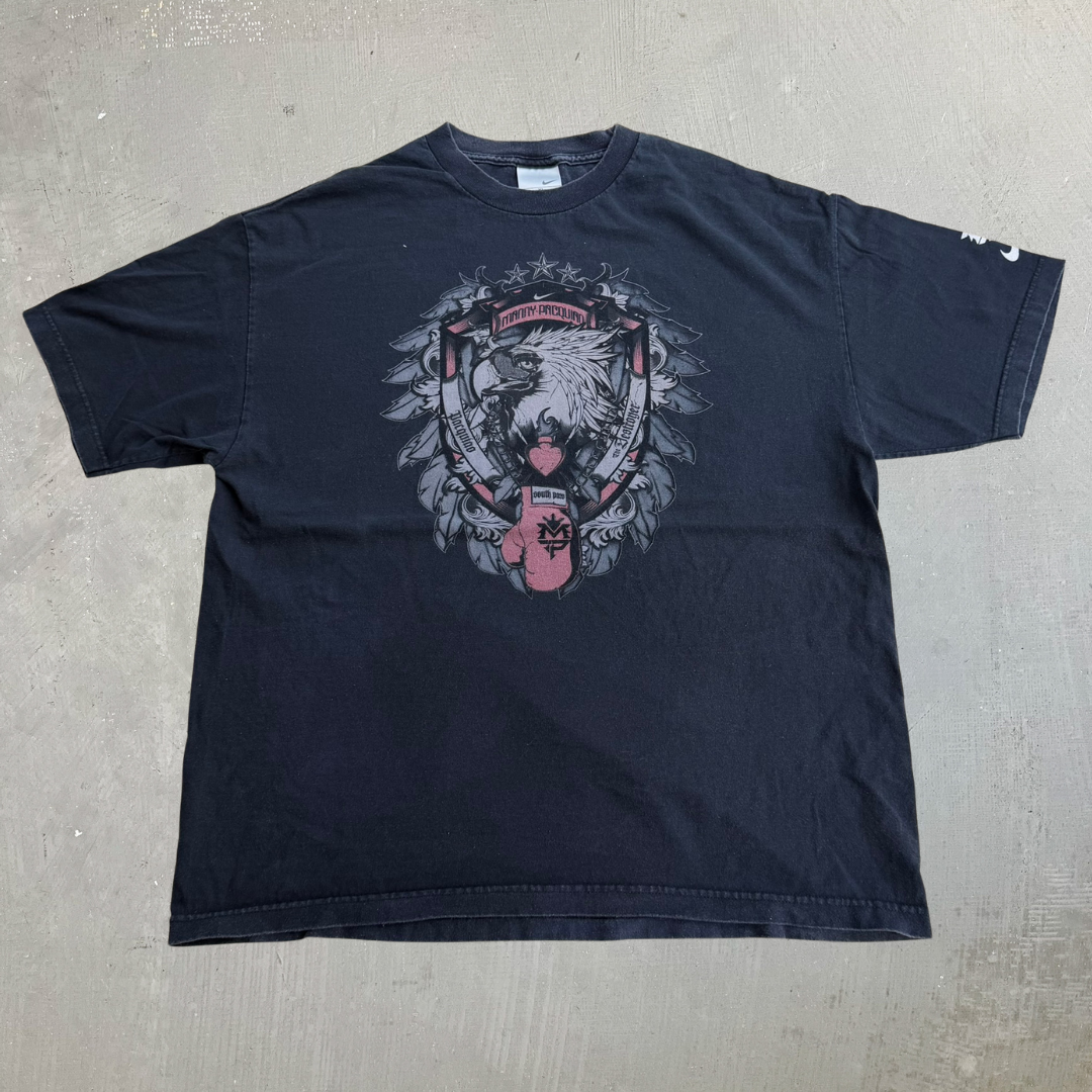 J- Vintage Y2K Nike Manny Pacquiao Graphic Tee - XL