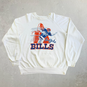 J- Vintage '89 Buffalo Bills NFL Graphic Crewneck - XL