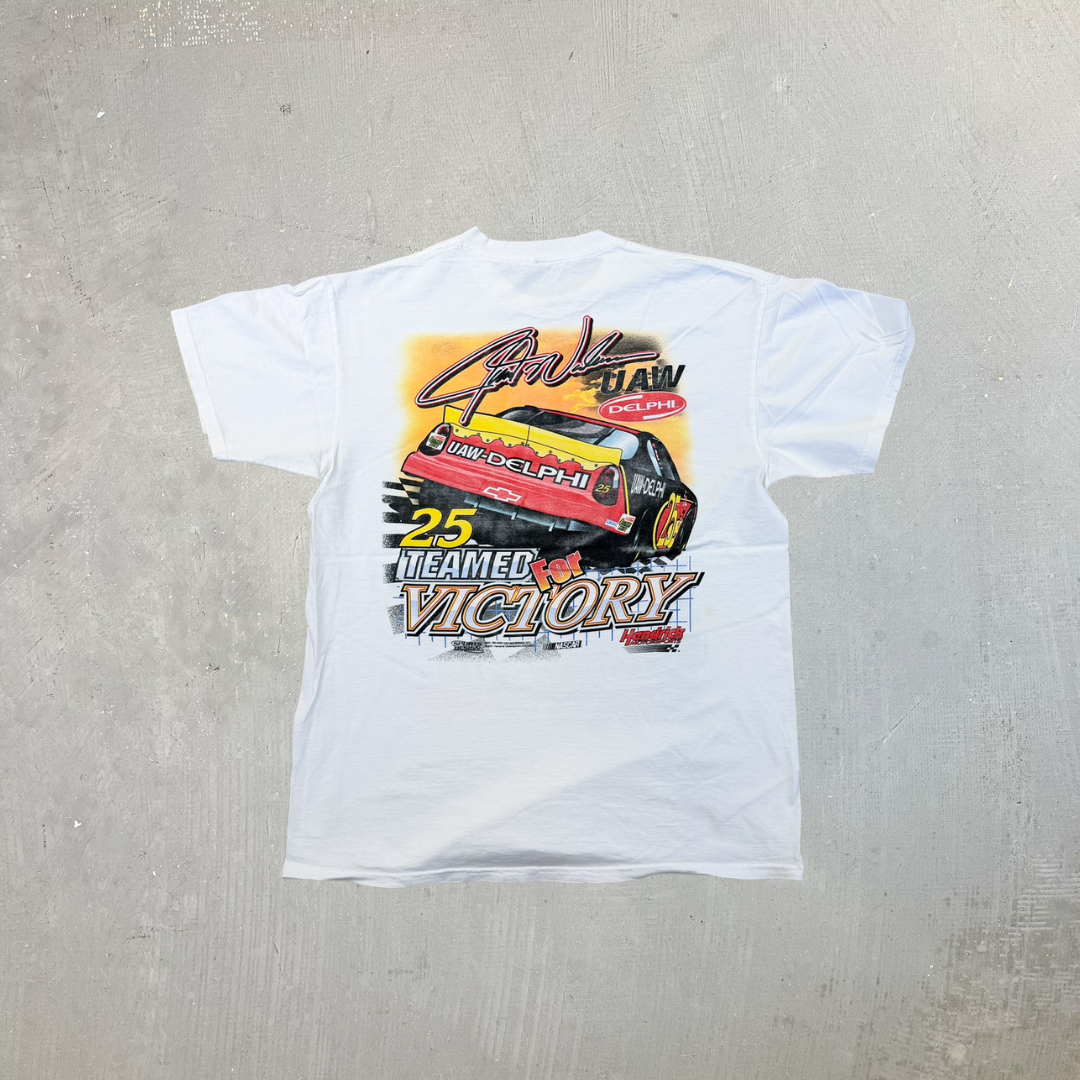 F- Vintage '01 Nascar Jerry Nadeau UAW Delphi Car Tee