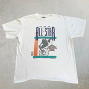 J- Vintage '93 NBA All Star Weekend Salt Lake City Graphic Single Stitch Tee - L