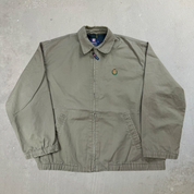 J- Vintage Chaps Ralph Lauren Plaid Lined Zip Up Harrington Jacket - M