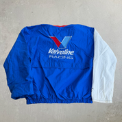 J- Vintage Nascar Valvoline Mark Martin Embroidered Text & Logo Lightweight Jacket - XL