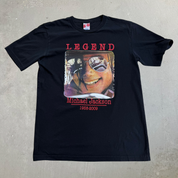 J- Vintage Michael Jackson Legend Picture Tee - L