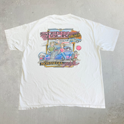 J- Vintage '94 Steppin' Back Nostalgia Style Car Graphic Single Stitch Tee - L