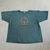 J- Vintage '96 Atlanta Centennial Olympics Embroidered Graphic Champion Made In USA Single Stitch Tee - 2XL