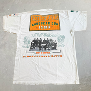 J- Vintage '91 Lotto Netherland National Soccer Team 1988 Europe Champions Graphic Made In USA Tee - L