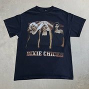 Vintage '03 Dixie Chicks Top Of The World Tour Graphic Giant Tag Made In USA Tee - M
