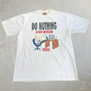 J- Vintage 90s Dilbert Do Nothing Avoid Criticism Graphic Single Stitch Tee - XL