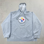 J- Vintage Pittsburgh Steelers NFL Reebok Embroidered Logo Hoodie - L