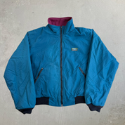 Vintage LL Bean Made In USA Polar Fleece Lined Zip Up Jacket - M