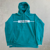J- '17 Supreme Chest Twill Tape SS17 Teal Hoodie - M