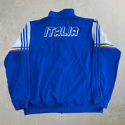 Vintage Adidas Italia Embroidered Patch Zip Up Track Jacket - XL