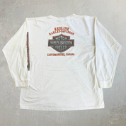 Vintage '06 Harley Davidson Lloydminster Canada Graphic Long Sleeve Tee - 2XL