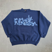 J- Vintage Disney Jerry Leigh Disney Characters Graphic Made In USA Crewneck - L