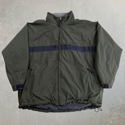 Vintage Abercrombie & Fitch Embroidered Text Fleece Lined Zip Up Winter Jacket - L