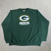 J- Vintage Green Bay Packers NFL Logo Graphic Crewneck - XL