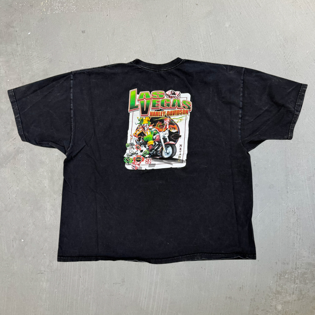 J- Vintage '07 Harley Davidson Las Vegas Joker Graphic Tee - 3XL