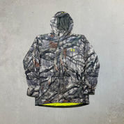 F- Under Armor Mossy Oak Treestand Camo Zip Up Winter Jacket