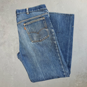 J- Vintage ‘86 Levi’s Orange Tab Made In USA Fleece Lined Straight Leg Jeans - 34x28.5
