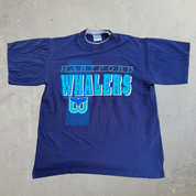 J- Vintage Hartford Whalers NHL Text Graphic Made In USA Tee - M