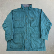 Vintage Eddie Bauer Wool Lined Zip Up Mountain Park Jacket - L