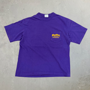 J- Vintage '95 Boothill Saloon Motorcycle Made In USA Single Stitch Pocket Tee - L