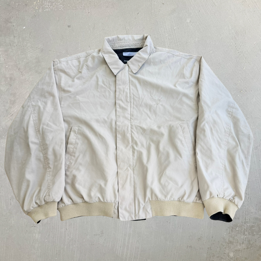 J- Vintage Ralph Lauren Chaps Golf Reversible Harrington Jacket - XL