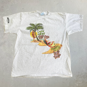 J- Vintage '96 Margaritaville Blew Out My Flippers Graphic Made In USA Single Stitch Tee - XL