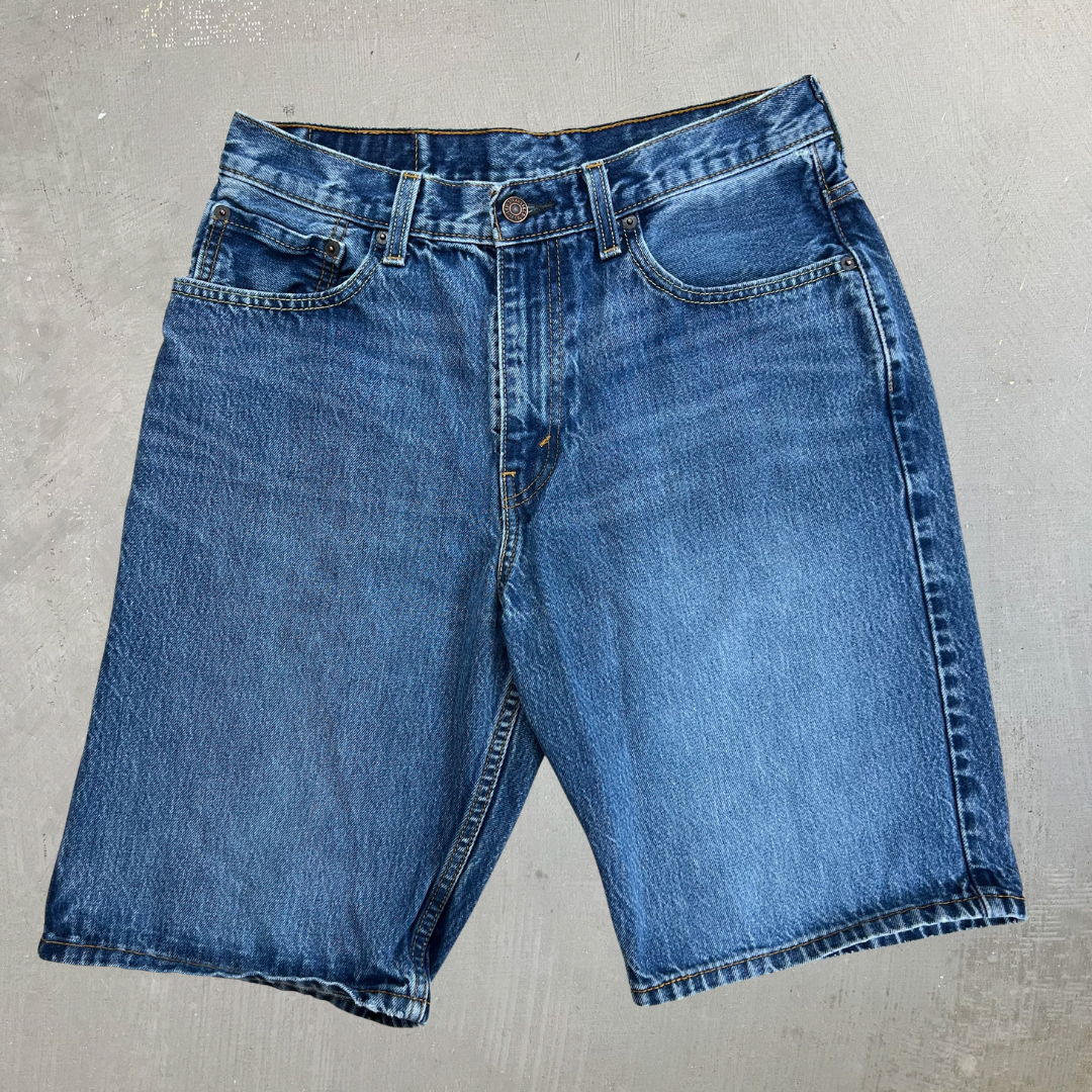 J- Levi's 569 Dark Blue Denim Jorts - W31
