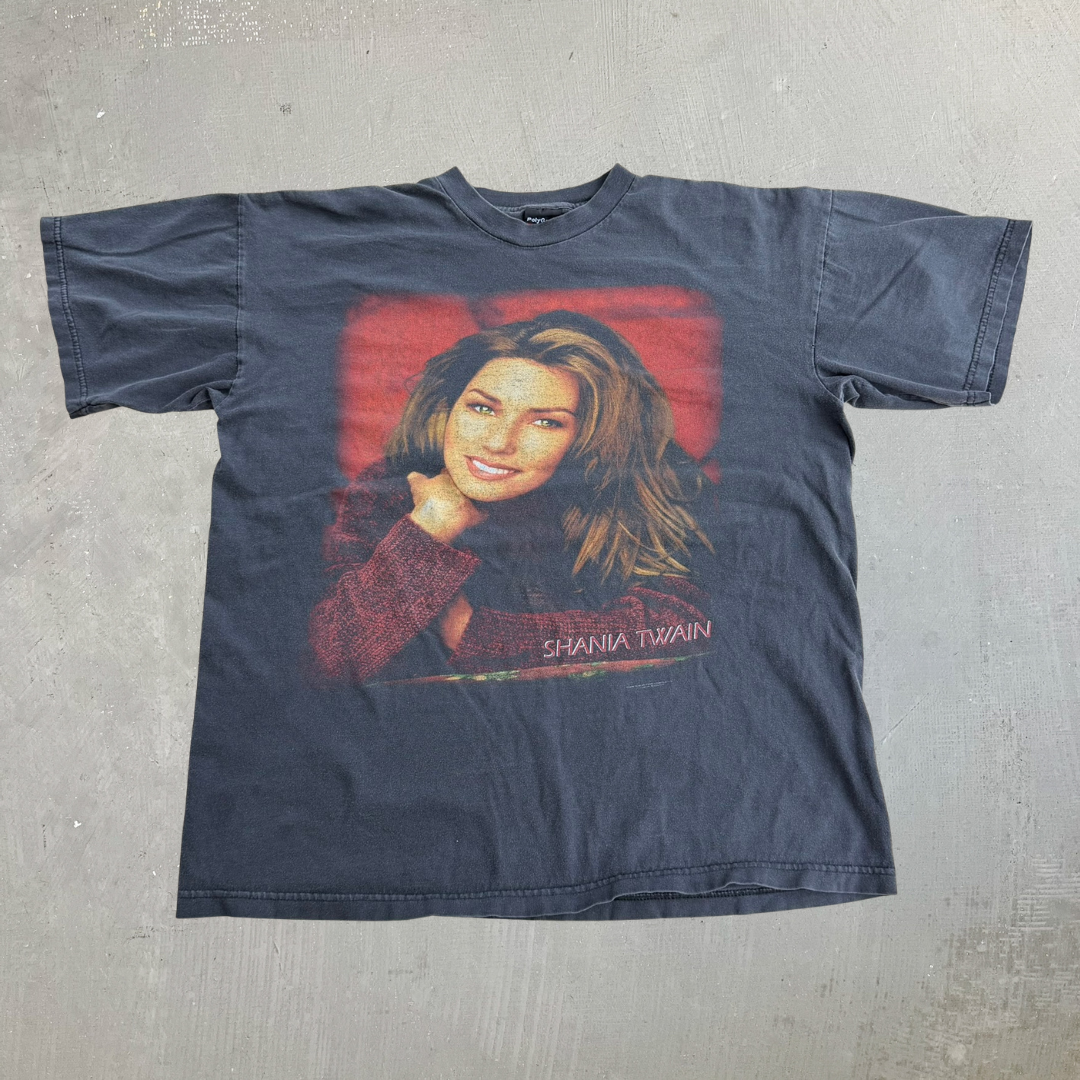 J- Vintage '98 Shania Twain Picture Polygram Tag Tee - L