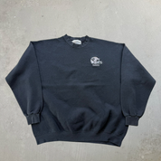 J- Vintage Oakland Raiders NFL Majestic Embroidered Logo Made In USA Crewneck - L