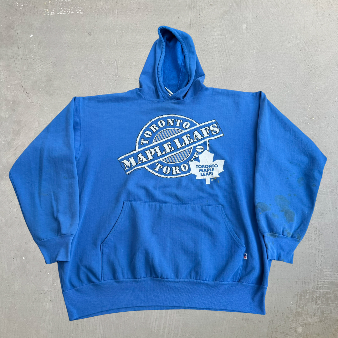 J- Vintage '91 Toronto Maple Leafs NHL Graphic Hoodie - XL