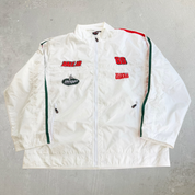 J- Vintage Nascar Dale Jr. Amp Energy National Guard Embroidered Logo Zip Up Lightweight Jacket - 3XL