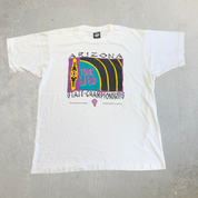 J-  Vintage '92 Arizona Track & Field State Championship Made In USA Single Stitch Tee - XL