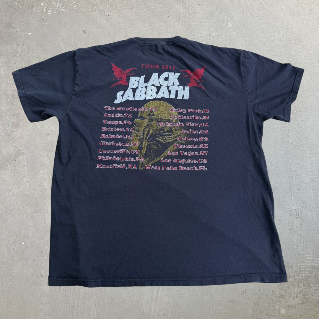 J- Vintage '13 Black Sabbath Reunion Tour Graphic Tee - XL