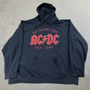 J-  AC/DC The Razors Edge Text Reprint Graphic Hoodie - 3XL