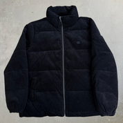 Levi's Black Corduroy Zip Up Puffer Jacket - L